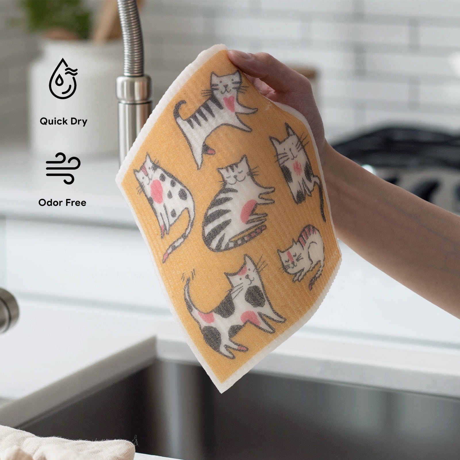 how to clean dishcloths in microwave