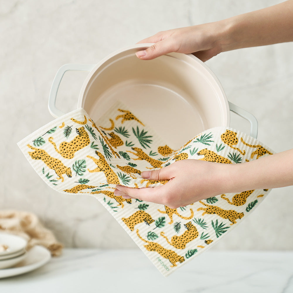 Jungle Oasis Oversized Swedish Dishcloth Set - 2 Pack – Recyco
