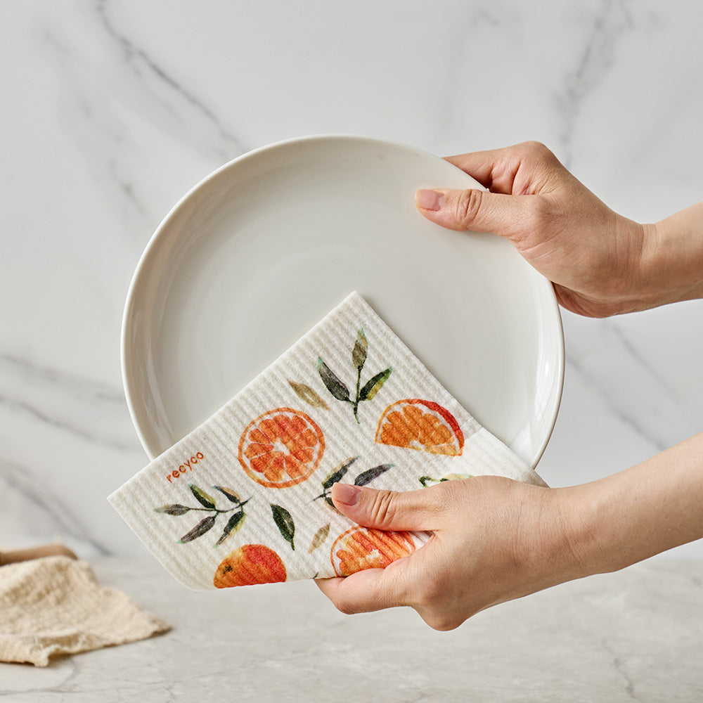 Fruitful Foliage Swedish Dish Cloth Set - Thumbnail 3